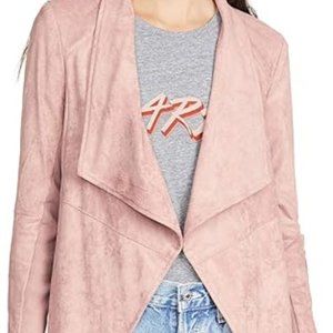 BB Dakota Wade Faux Suede Jacket Rose Taupe NWT